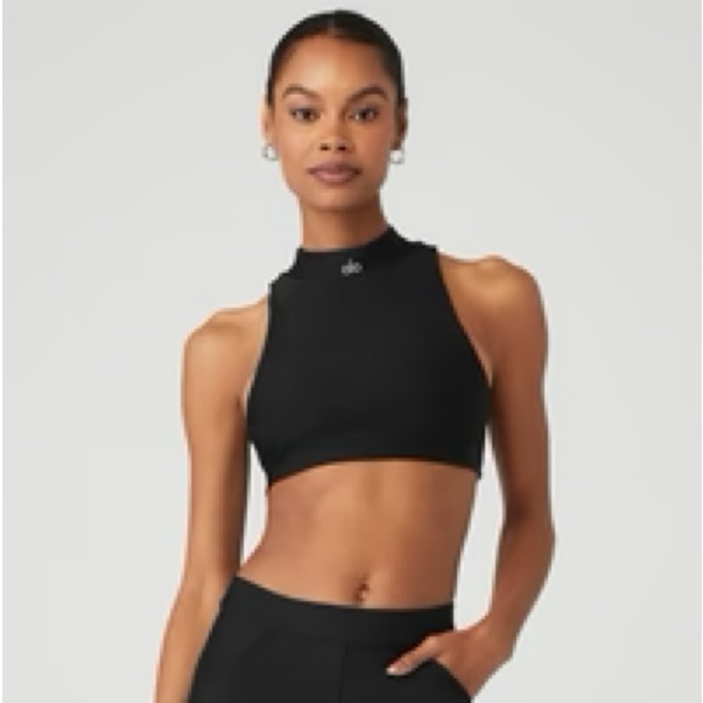 ALO Airlift Fuse Bra Tank Black Size Small